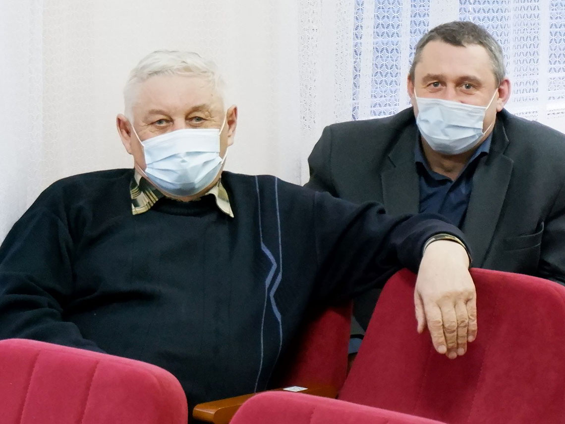 Глава Мотыгино Петр Сипкин и депутат райсовета Олег Филимонов